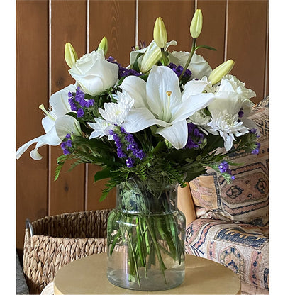 Beyond Blue Bouquet –  All About Flowers, Bellingham WA