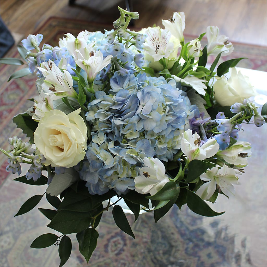 Clear Skies Bouquet –  All About Flowers, Bellingham WA