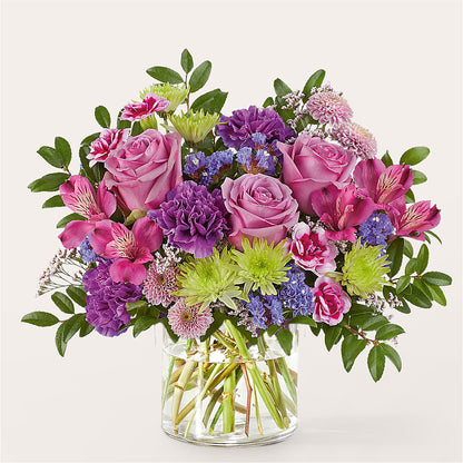 Glass Half Full Bouquet –  All About Flowers, Bellingham WA