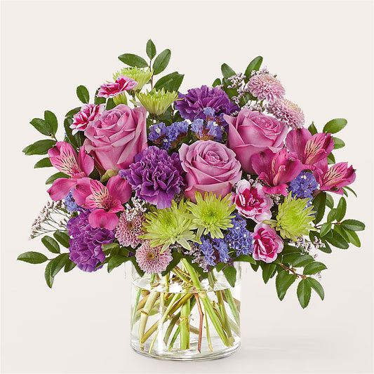 Glass Half Full Bouquet –  All About Flowers, Bellingham WA