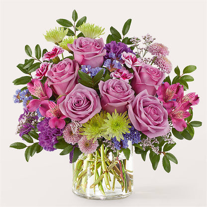 Glass Half Full Bouquet –  All About Flowers, Bellingham WA