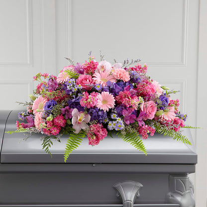 Glorious Garden Casket Spray –  All About Flowers, Bellingham WA