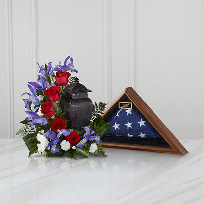 Patriotic Tribute Arrangement –  All About Flowers, Bellingham WA