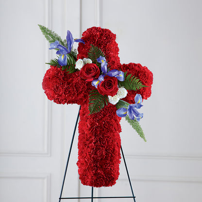 Faithful Hero Floral Cross –  All About Flowers, Bellingham WA