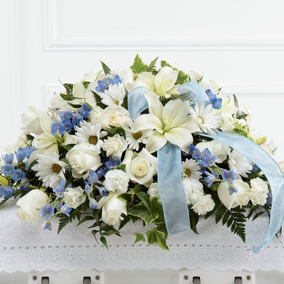 Tender Treasure Casket Spray –  All About Flowers, Bellingham WA