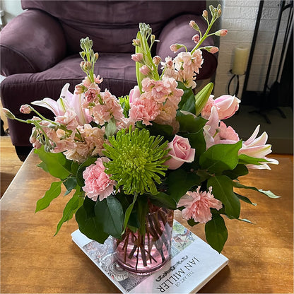 Pretty in Pink Bouquet –  All About Flowers, Bellingham WA