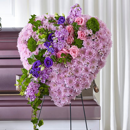 Treasured Love Standing Heart –  All About Flowers, Bellingham WA