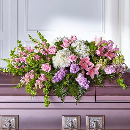 Life's Gratitude Casket Spray –  All About Flowers, Bellingham WA