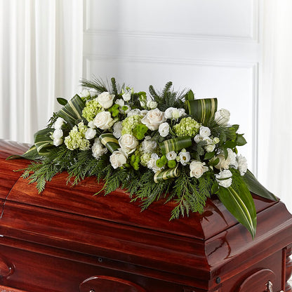 Hopeful Gesture Casket Spray –  All About Flowers, Bellingham WA