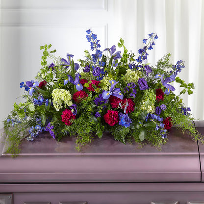 Always Treasured Casket Spray –  All About Flowers, Bellingham WA