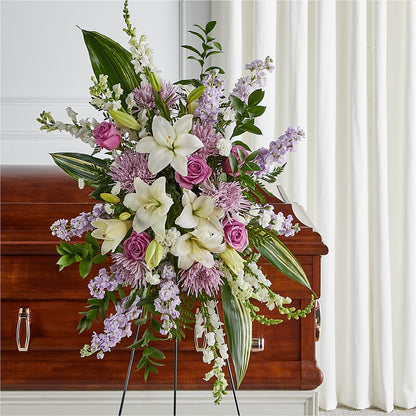 Grateful Hearts Standing Spray –  All About Flowers, Bellingham WA