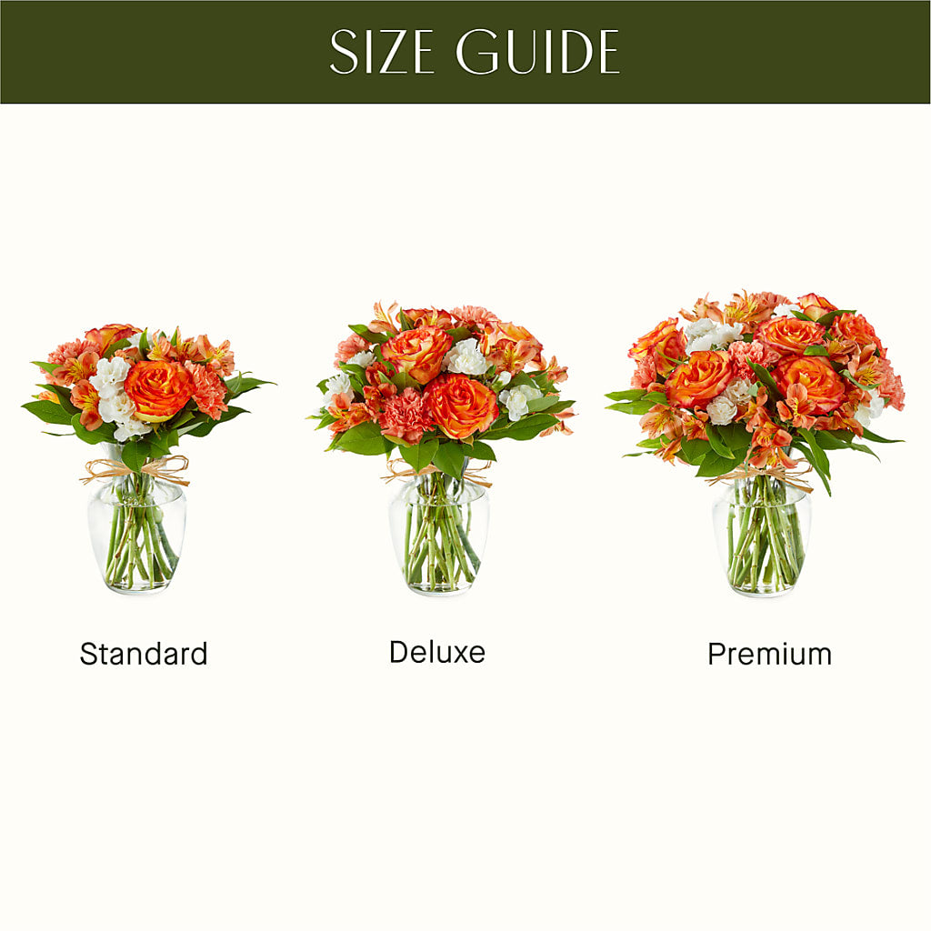 Apricot Glow Bouquet –  All About Flowers, Bellingham WA