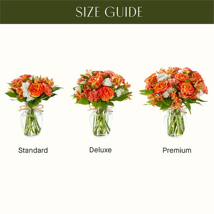 Apricot Glow Bouquet –  All About Flowers, Bellingham WA
