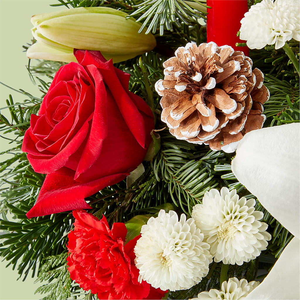 Seasonal Festivities Centerpiece –  All About Flowers, Bellingham WA