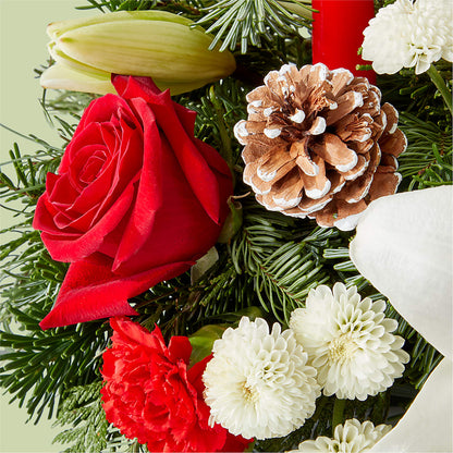 Seasonal Festivities Centerpiece –  All About Flowers, Bellingham WA