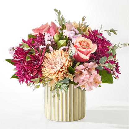 Berry Cobbler Bouquet with Ivory Vase –  All About Flowers, Bellingham WA