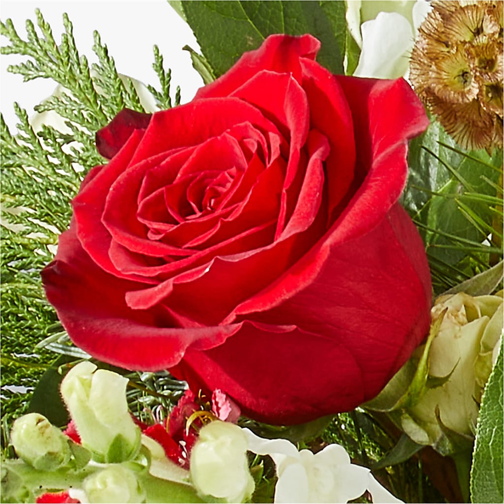 Deck the Halls Bouquet –  All About Flowers, Bellingham WA