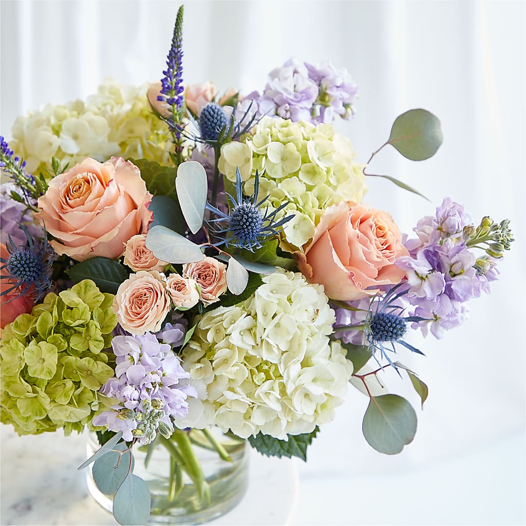 Porch Swing Bouquet –  All About Flowers, Bellingham WA