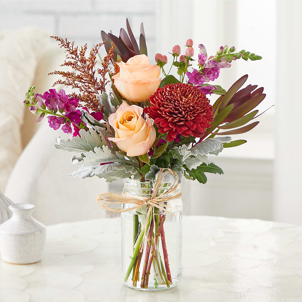 Moody Hues Bouquet –  All About Flowers, Bellingham WA