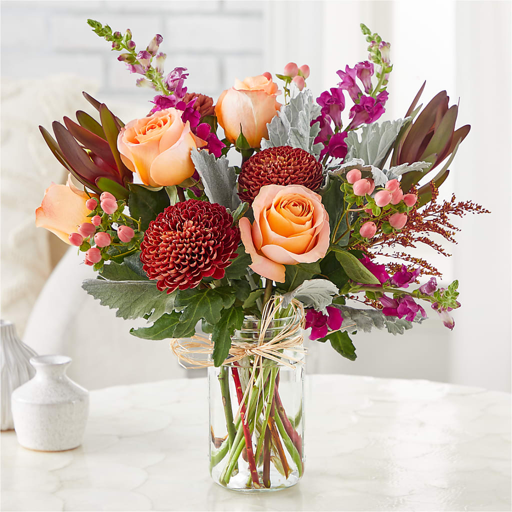 Moody Hues Bouquet –  All About Flowers, Bellingham WA
