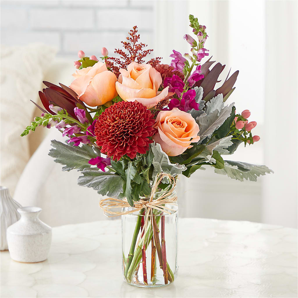 Moody Hues Bouquet –  All About Flowers, Bellingham WA