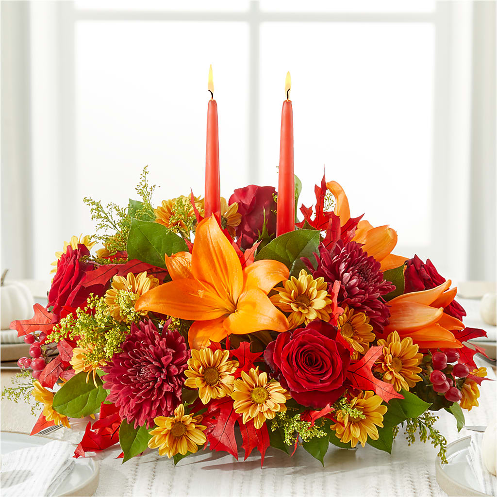 Autumn's Embrace Centerpiece –  All About Flowers, Bellingham WA