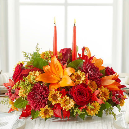 Autumn's Embrace Centerpiece –  All About Flowers, Bellingham WA