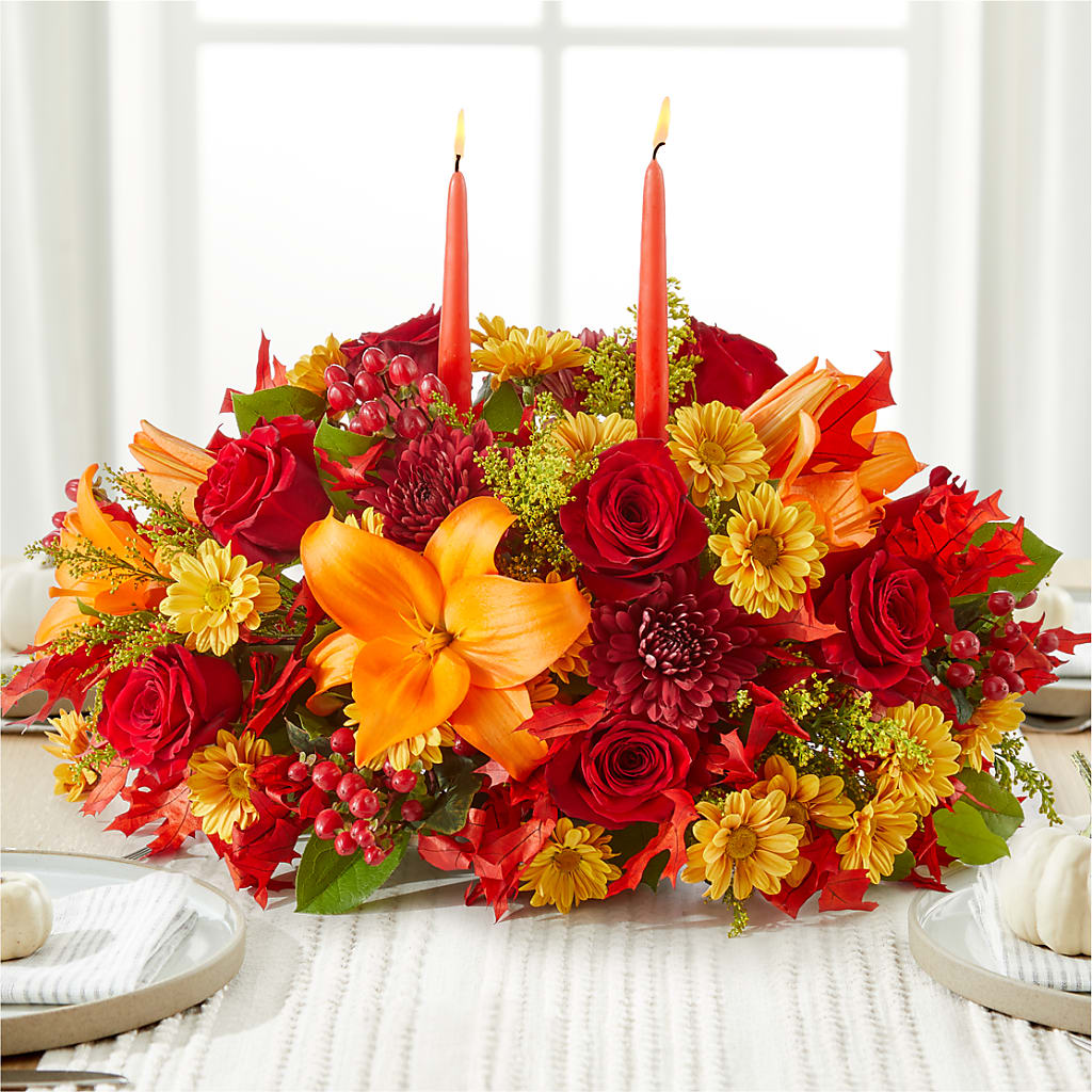 Autumn's Embrace Centerpiece –  All About Flowers, Bellingham WA