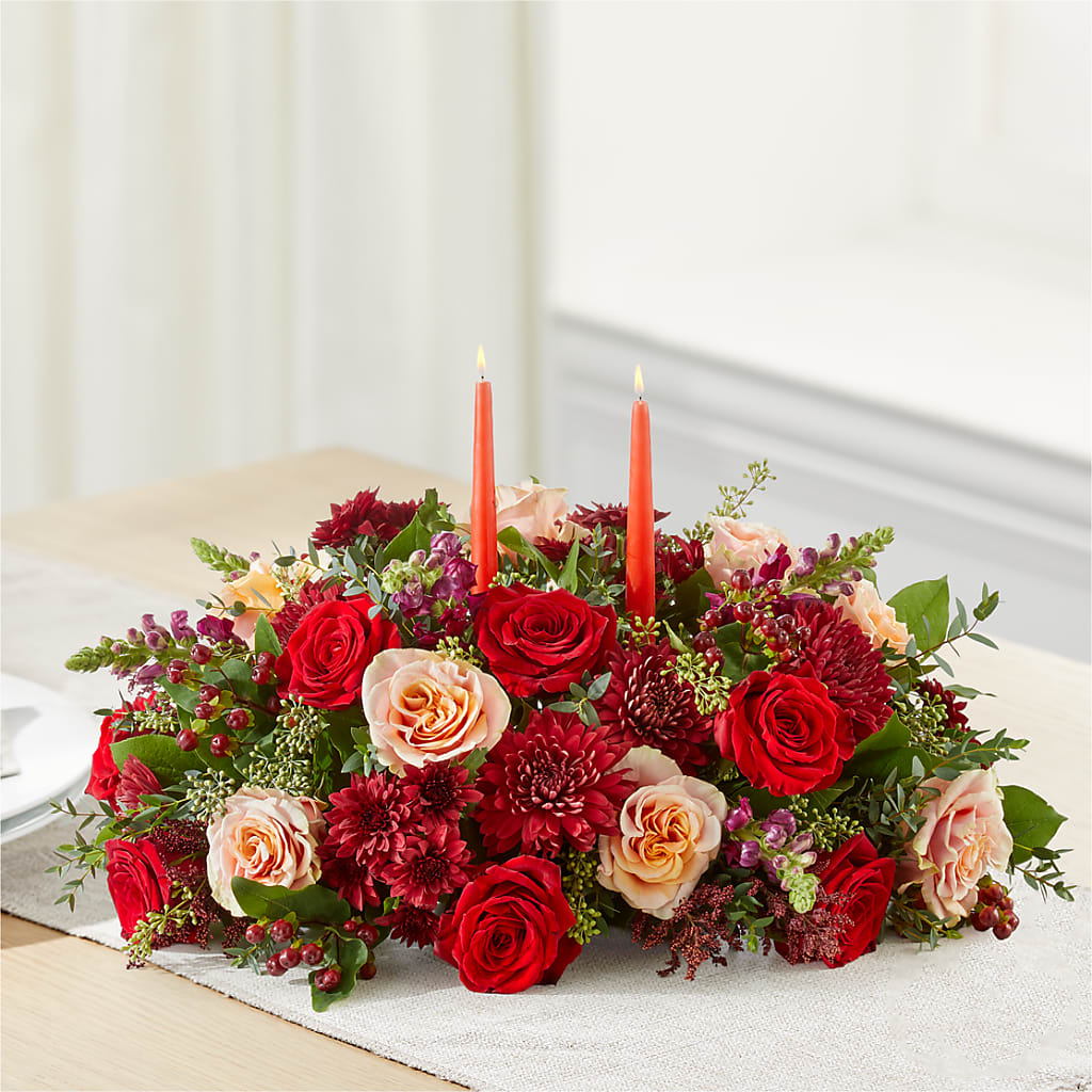 Most Thankful Centerpiece –  All About Flowers, Bellingham WA