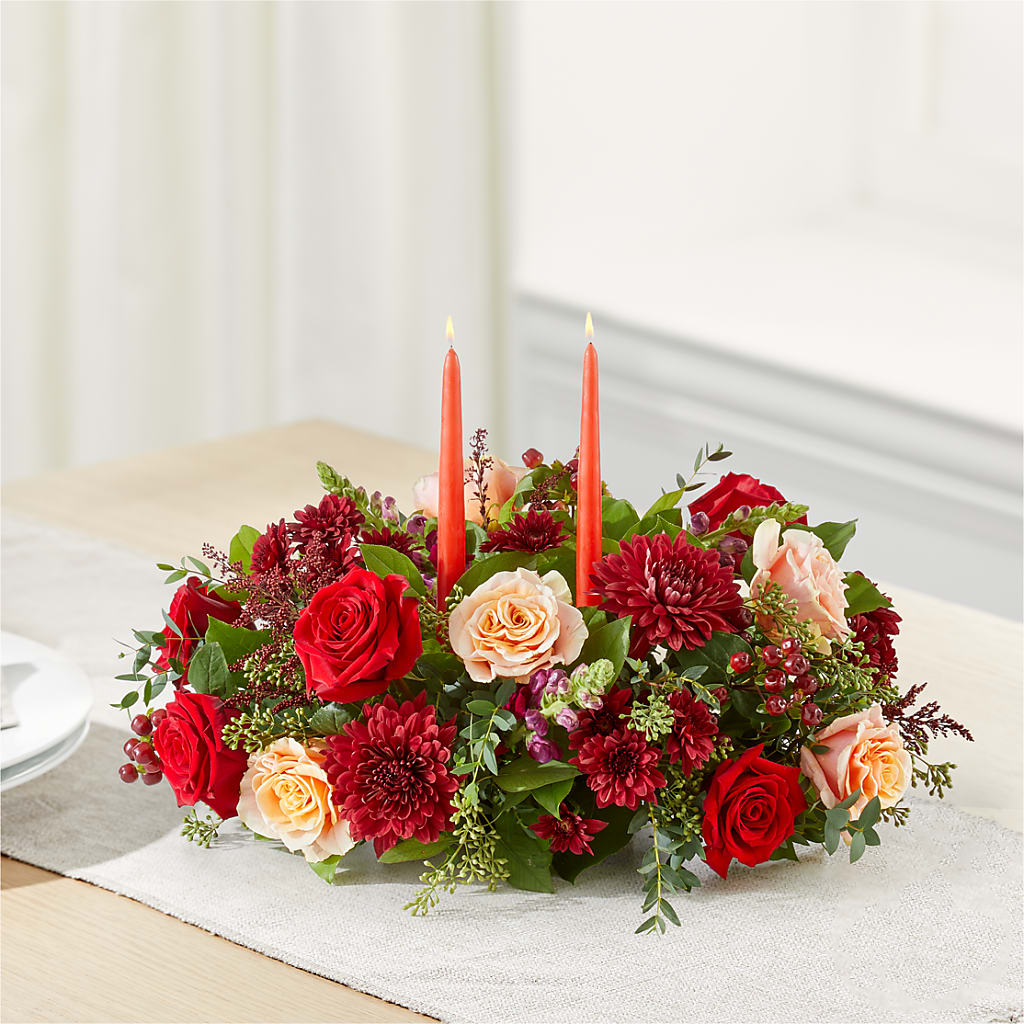 Most Thankful Centerpiece –  All About Flowers, Bellingham WA