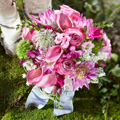 Pink Profusion Bouquet –  All About Flowers, Bellingham WA
